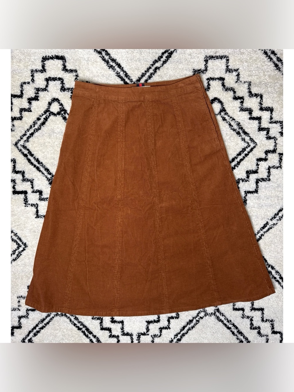 NWT Boden Joy Cord Midi Skirt in Ginger Size 10 - Picture 2 of 10